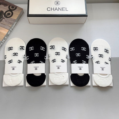CHANEL LOW-CUT SOCKS 189514 (1 BOX)