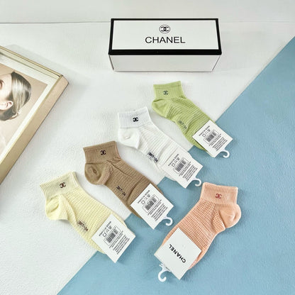 CHANEL ANKLE SOCKS 189438 (1 BOX)