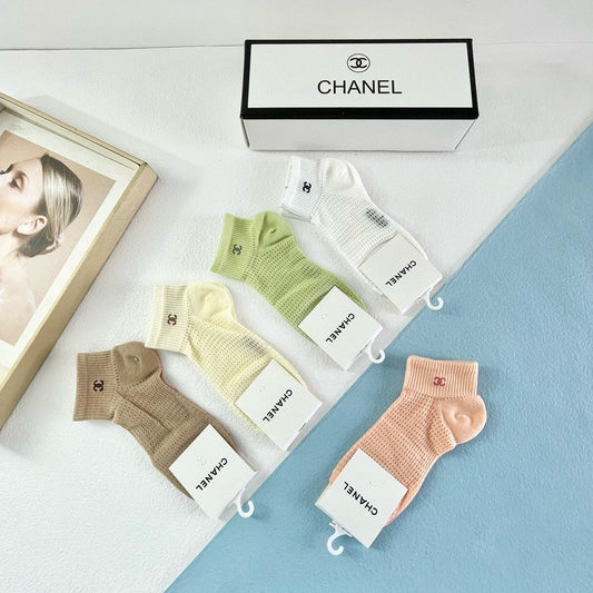 CHANEL ANKLE SOCKS 189438 (1 BOX)