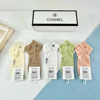 CHANEL ANKLE SOCKS 189438 (1 BOX)