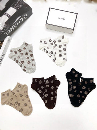 CHANEL ANKLE SOCKS 189476 (1 BOX)