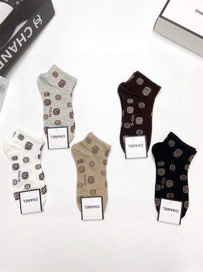 CHANEL ANKLE SOCKS 189476 (1 BOX)