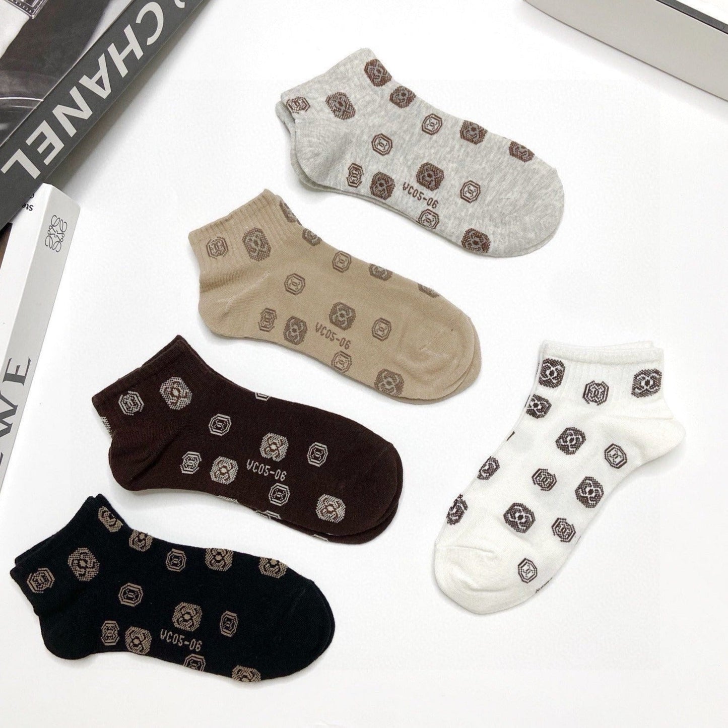 CHANEL ANKLE SOCKS 189476 (1 BOX)