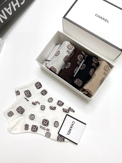 CHANEL ANKLE SOCKS 189476 (1 BOX)
