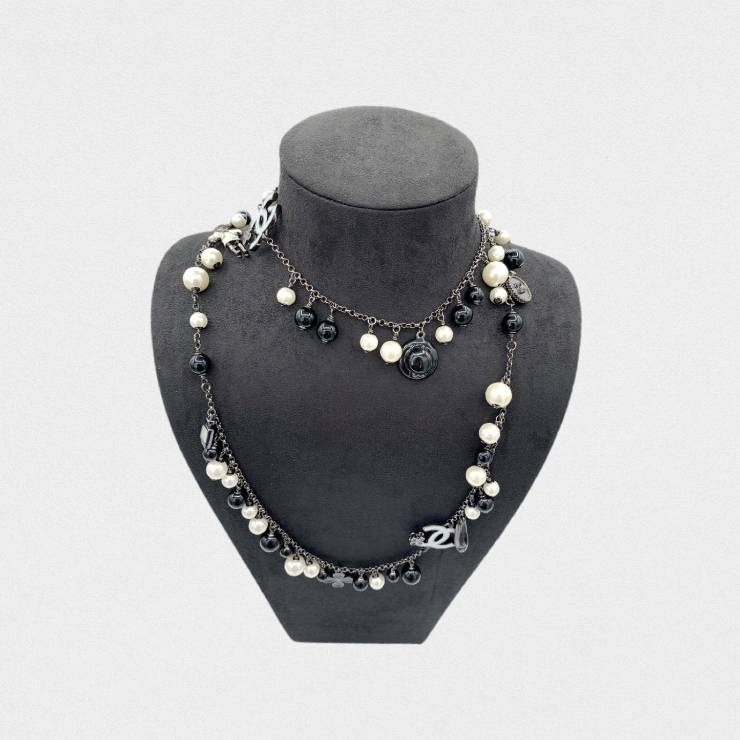Chanel CC & pearls long necklace - 2010s