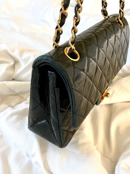 Chanel Small Lambskin Double Flap Bag