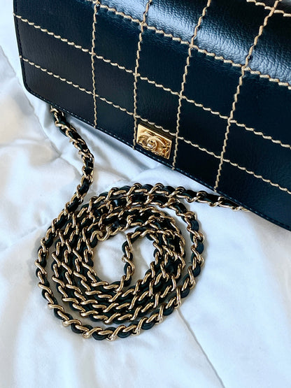Chanel Stitch Wallet on Chain