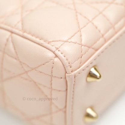 Christian Dior Lambskin My ABCDior Lady Dior Pink Gold Hardware