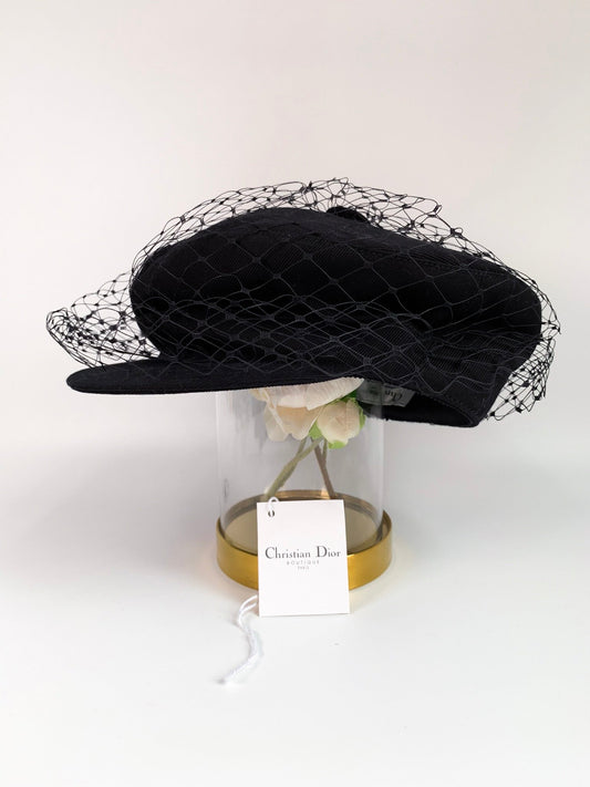 Dior Black Arty Veil Cotton Cap