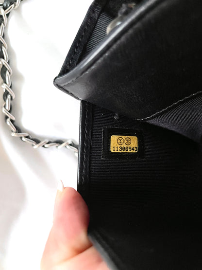 Chanel V-Stitch Lambskin Wallet on Chain