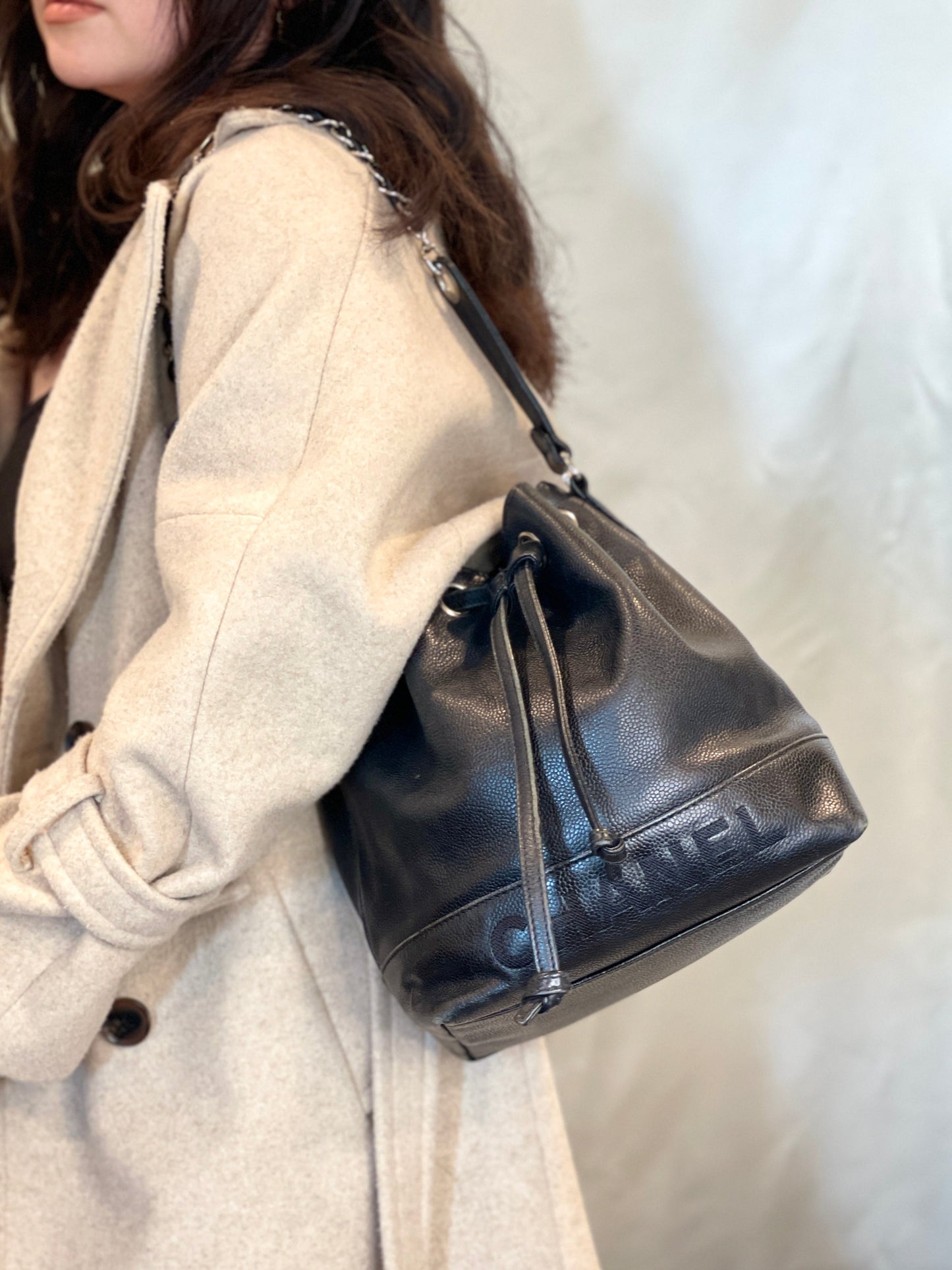 Chanel Caviar Bucket Bag