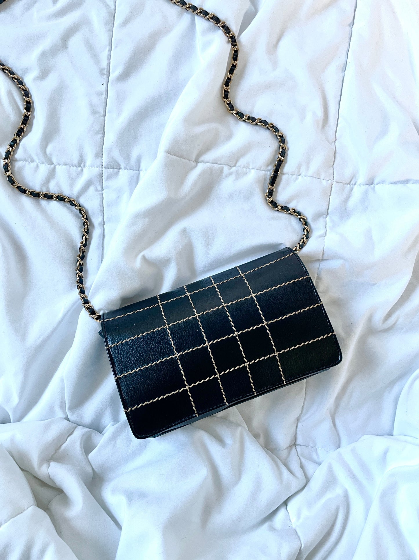 Chanel Stitch Wallet on Chain