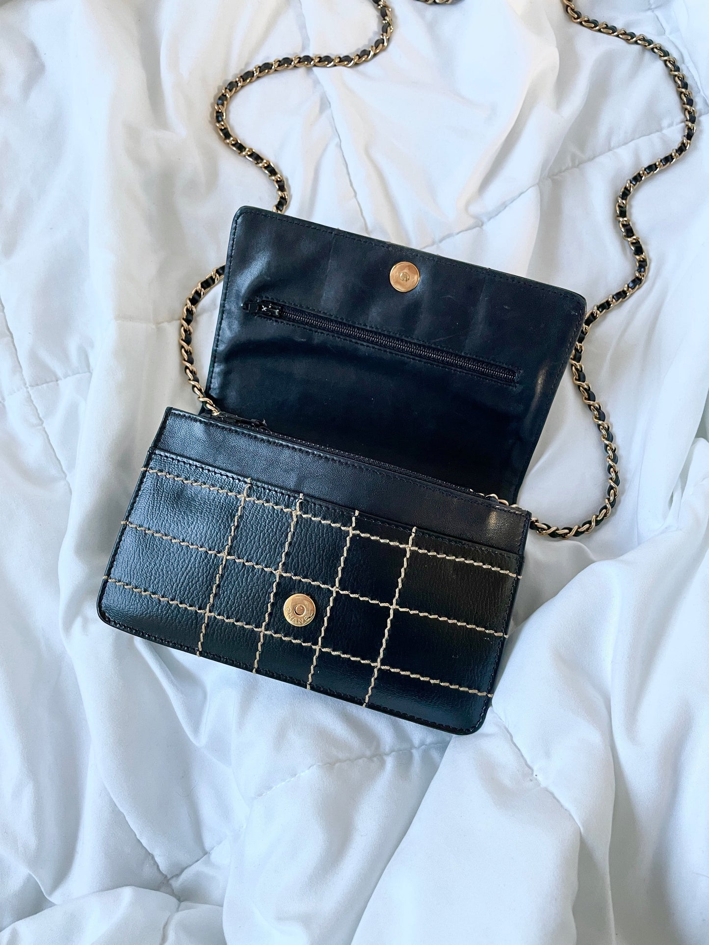 Chanel Stitch Wallet on Chain