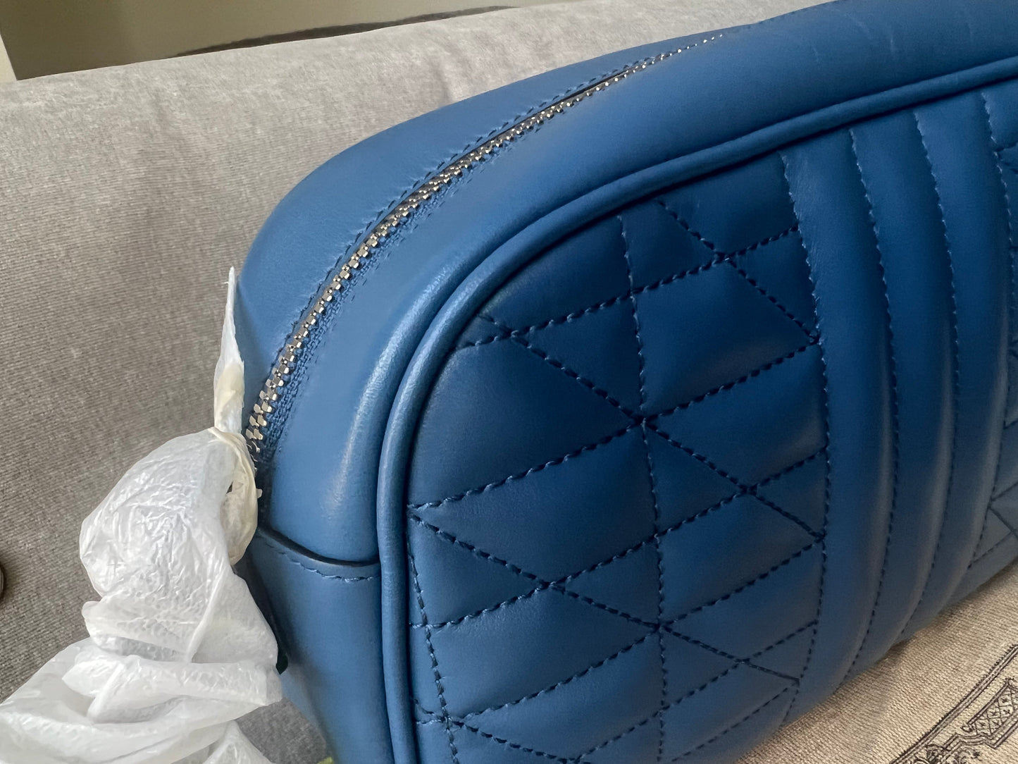 Gucci Aria GG Blue Marmont Small Shoulder Bag ( 1250)