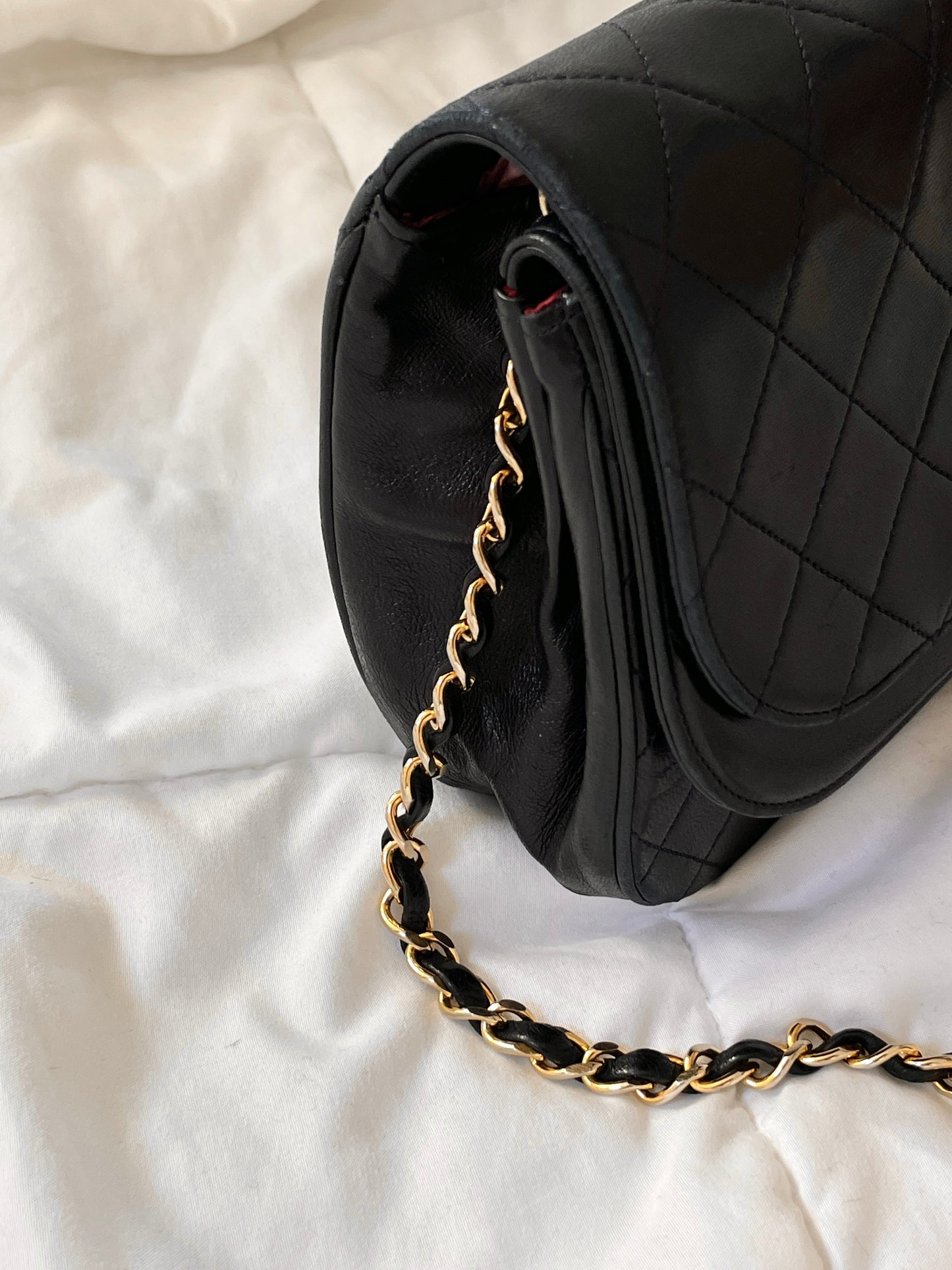 Chanel Medium Lambskin Double Flap Bag