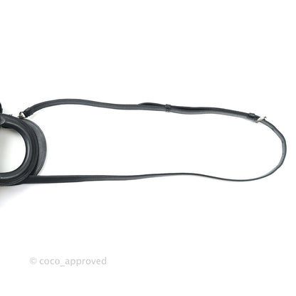 Christian Dior Cannage Mini Lady Dior Black Silver Hardware