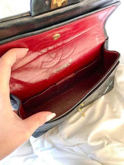 Chanel Small Lambskin Double Flap Bag