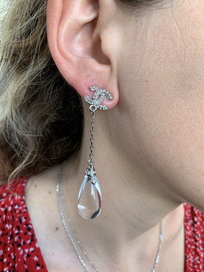 Chanel water drops pendant earrings - 2010s