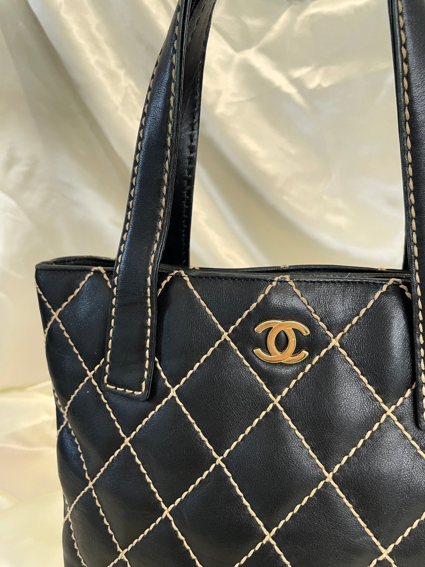 Chanel Surpique Quilted Tote