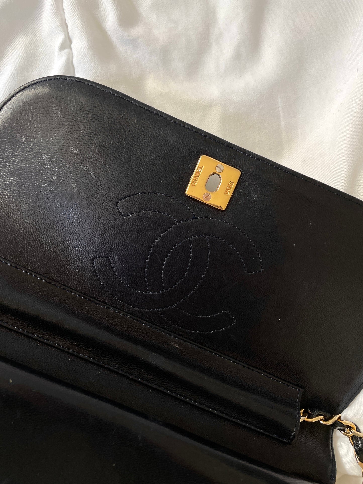 Chanel Medium Lambskin Double Flap Bag