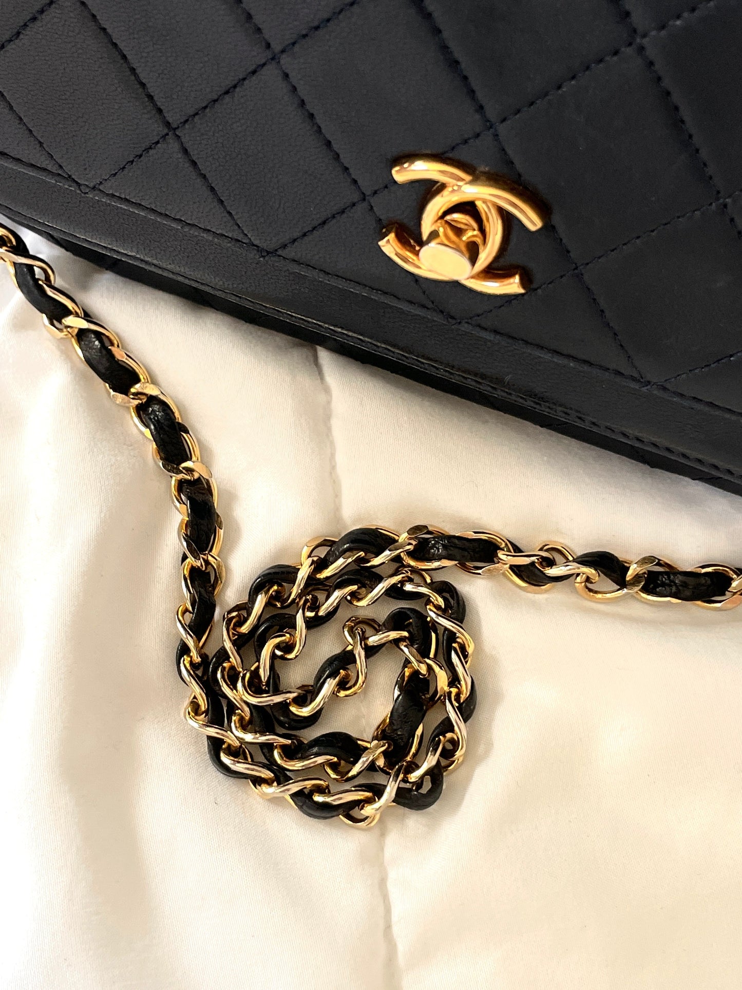 Chanel Medium Lambskin Double Flap Bag