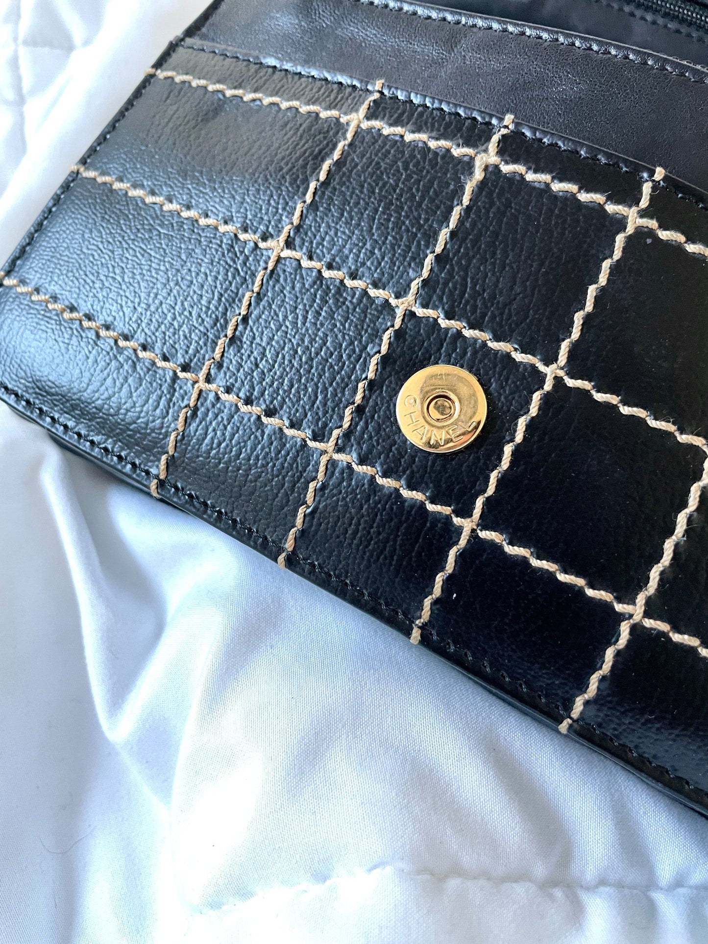 Chanel Stitch Wallet on Chain