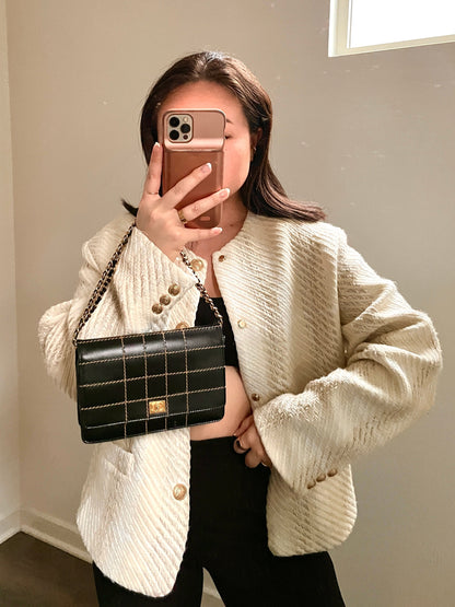 Chanel Stitch Wallet on Chain