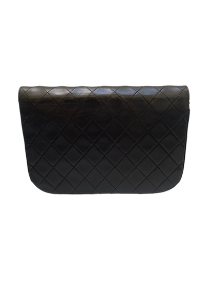 Chanel vintage dark blue quilted flap bag