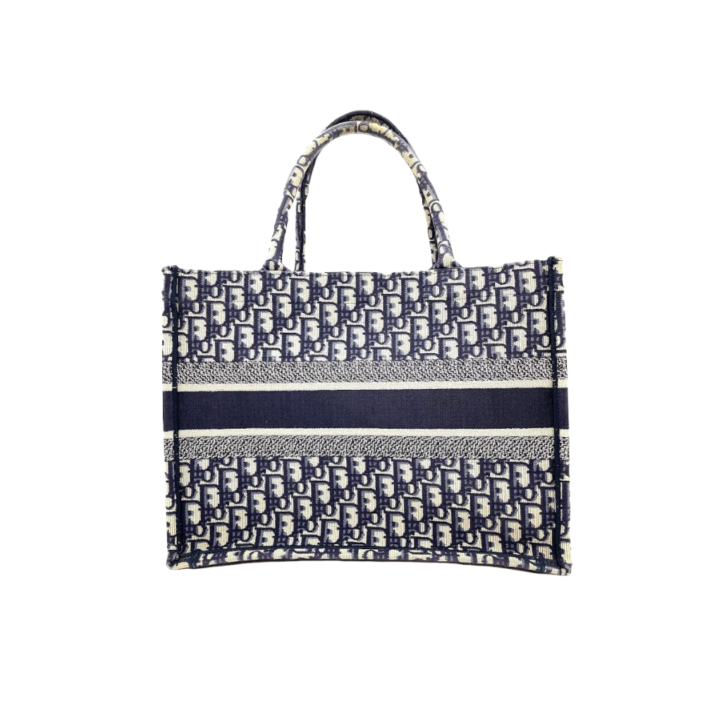 Dior Oblique Small Book Tote Blue