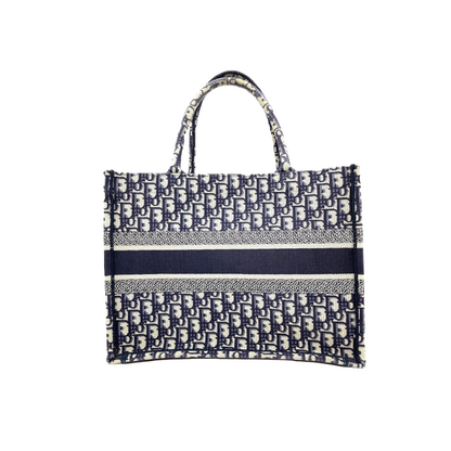 Dior Oblique Small Book Tote Blue
