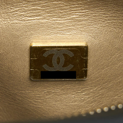 Chanel 22S Detail Handle Hobo Crossbody Bag Lambskin Black GHW(Microchip)