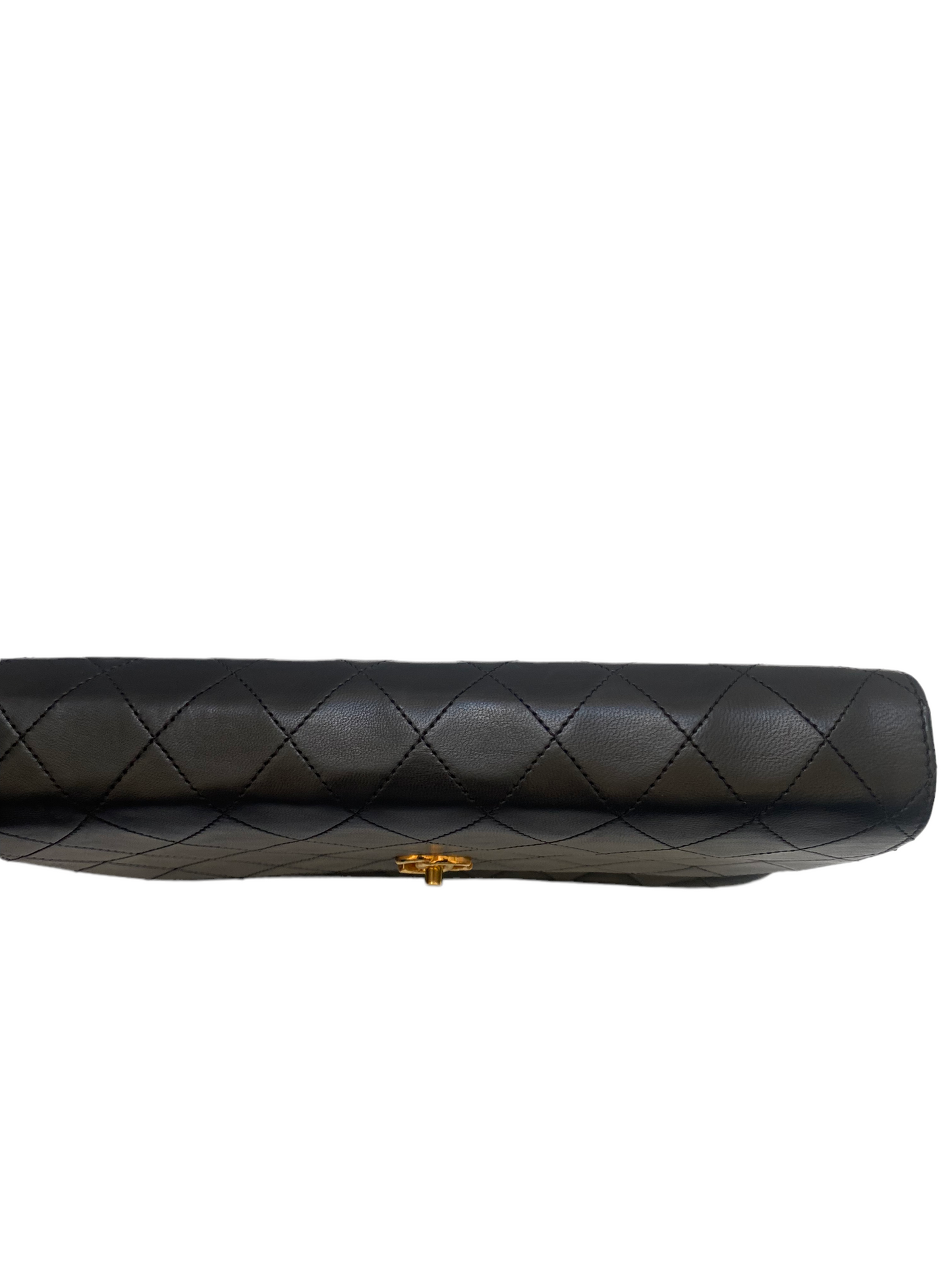 Chanel vintage dark blue quilted flap bag