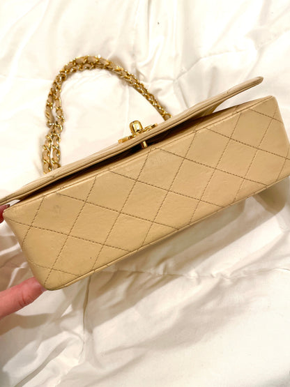Chanel Beige Full Flap Bag