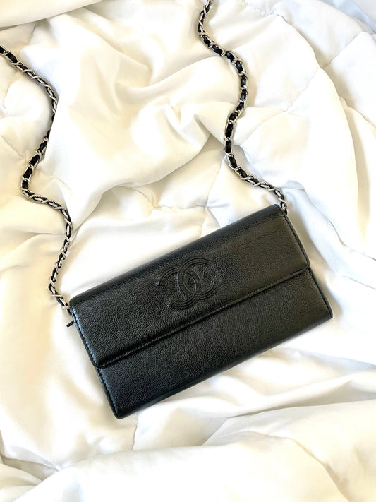 Chanel Calfskin Wallet on Chain