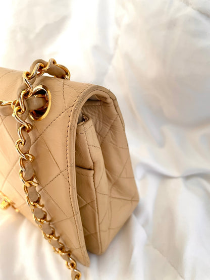 Chanel Beige Full Flap Bag