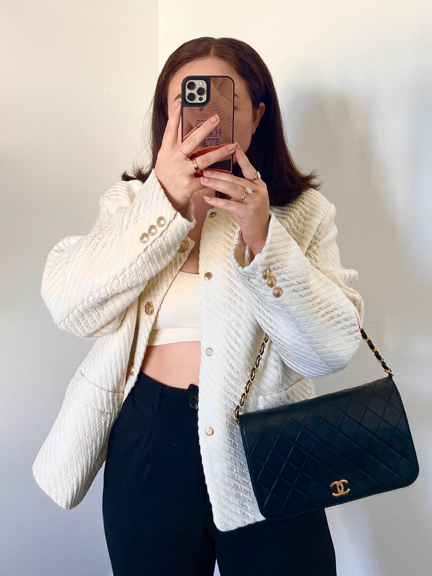 Chanel Medium Lambskin Full Flap Bag