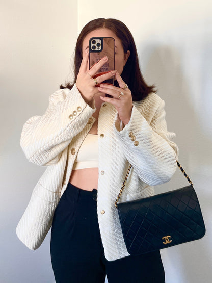 Chanel Medium Lambskin Full Flap Bag