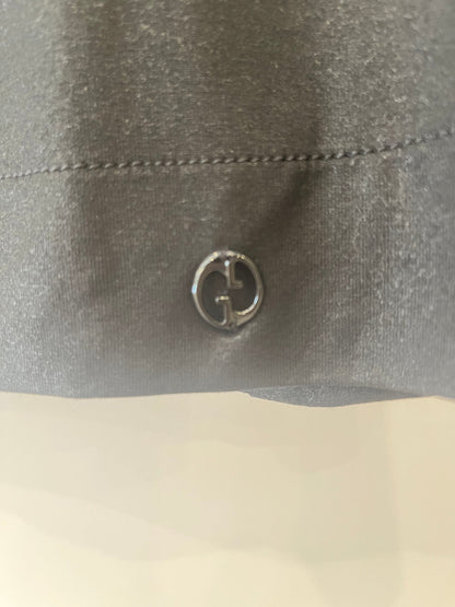 Gucci Black Shirt with Open Back and Small Black Gucci Logo Detail Size Small (UK 8)