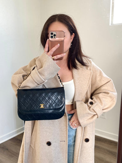 Chanel Medium Lambskin Double Flap Bag