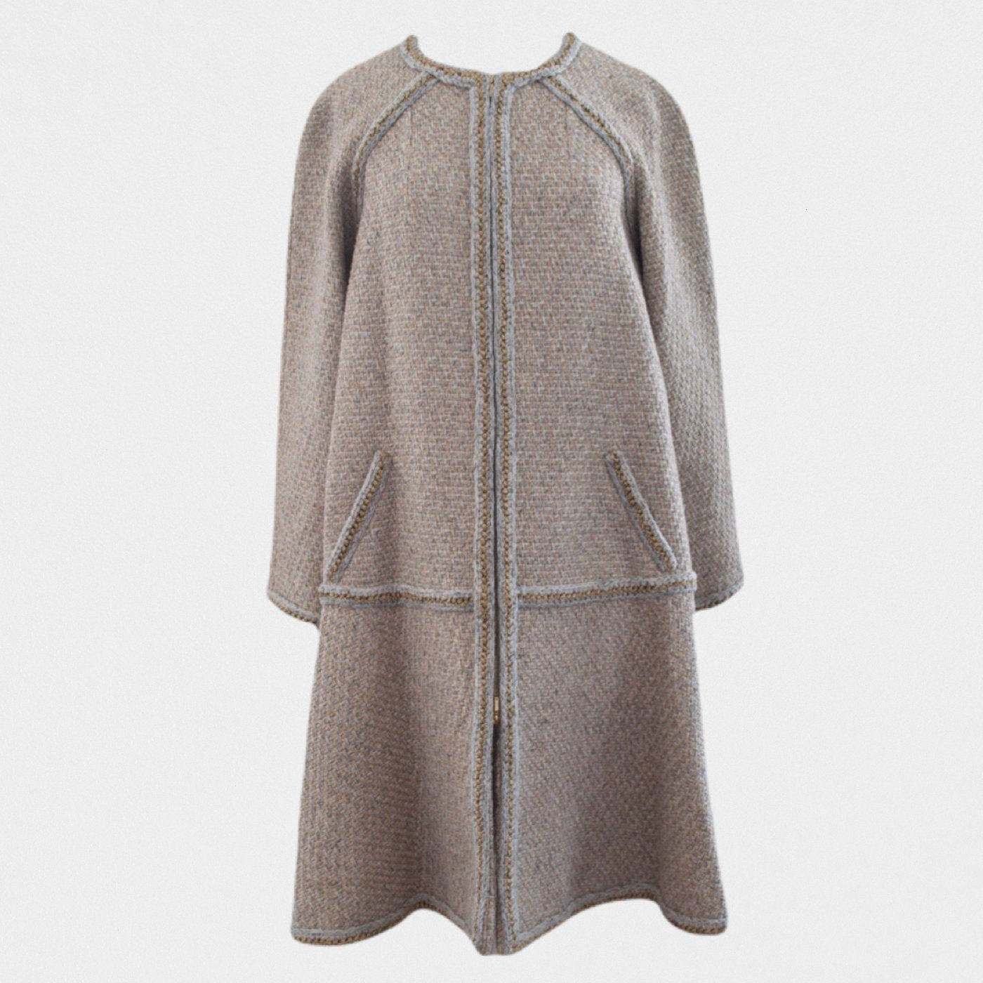 Chanel tweed long coat - M - Mtiers d'art Paris New York 2018-2019