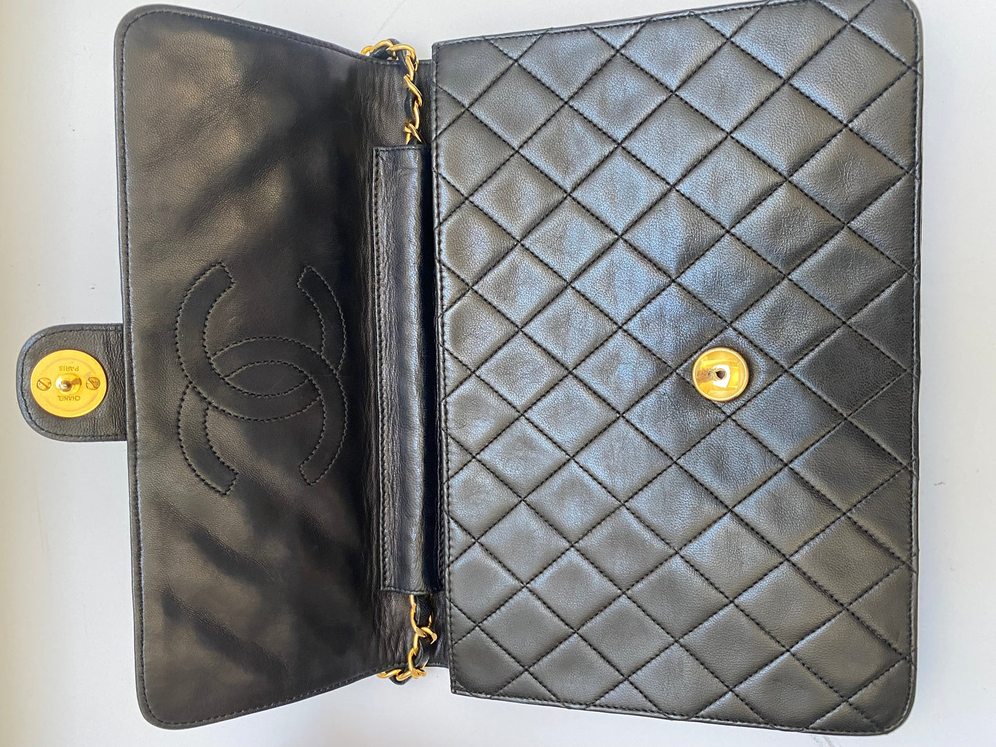 Chanel vintage quilted flap bag