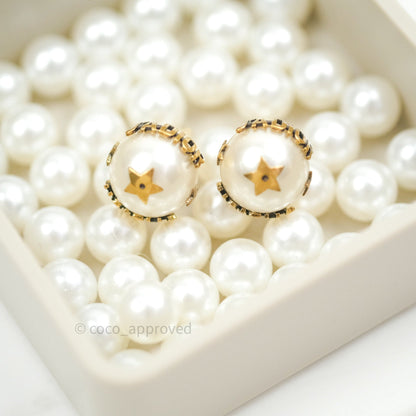 Christian Dior Pearl Mise En Dior Tribal J'adior Earrings Gold