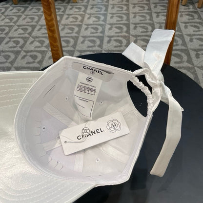 CHANEL BASEBALL HAT IN PALE GRAY SILK SATIN 404863