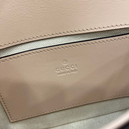 Gucci BLONDIE MINI SHOULDER BAG 21 IN BEIGE CALFSKIN GOLD HARDWARE