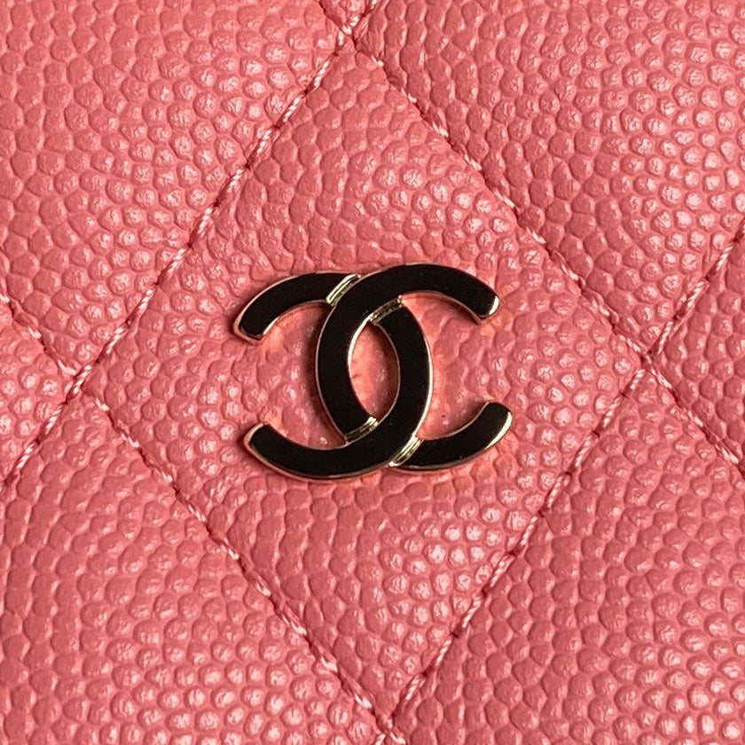 CHANEL 25C Hobo Bag 21.5cm Top Handle Dark Pink Grained Calfskin