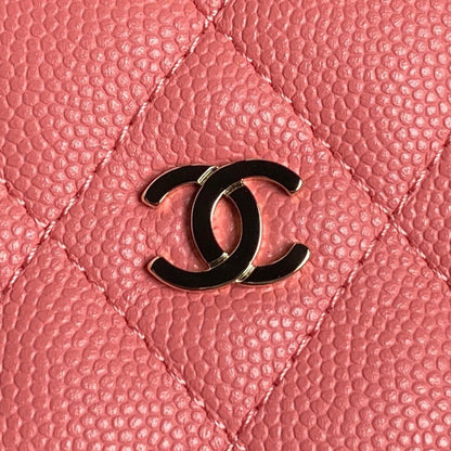 CHANEL 25C Hobo Bag 21.5cm Top Handle Dark Pink Grained Calfskin