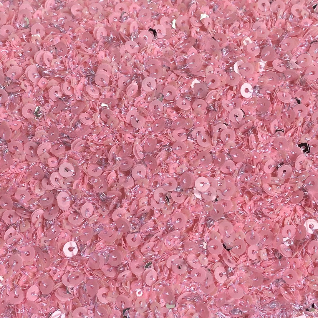 CHANEL 24K Flap Bag 20cm Pink Sequin