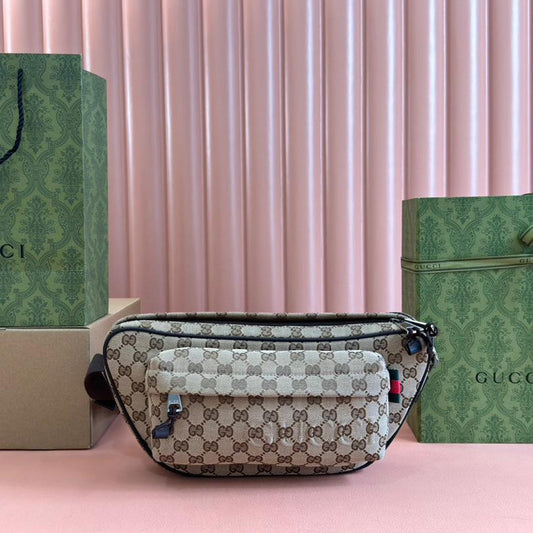 Gucci BELT BAG 34 IN BEIGE MONOGRAM CANVAS
