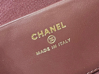 CHANEL 25C Small Tote 17cm Black Grained Calfskin