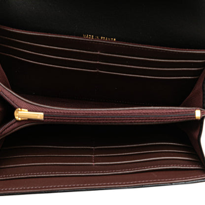 Chanel Classic Long Flap Wallet Black Lambskin AP0241